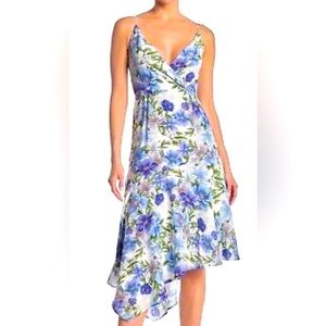 YUMII KIM DRESS, Blue and White Floral Sundress, NWT SIZE SMALL